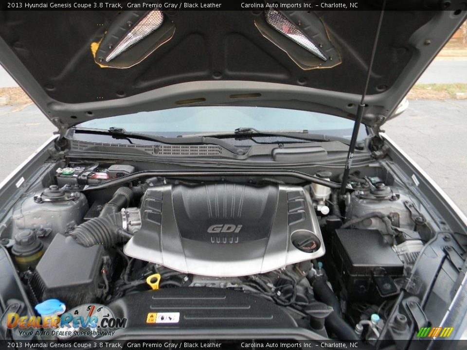 2013 Hyundai Genesis Coupe 3.8 Track Gran Premio Gray / Black Leather Photo #26