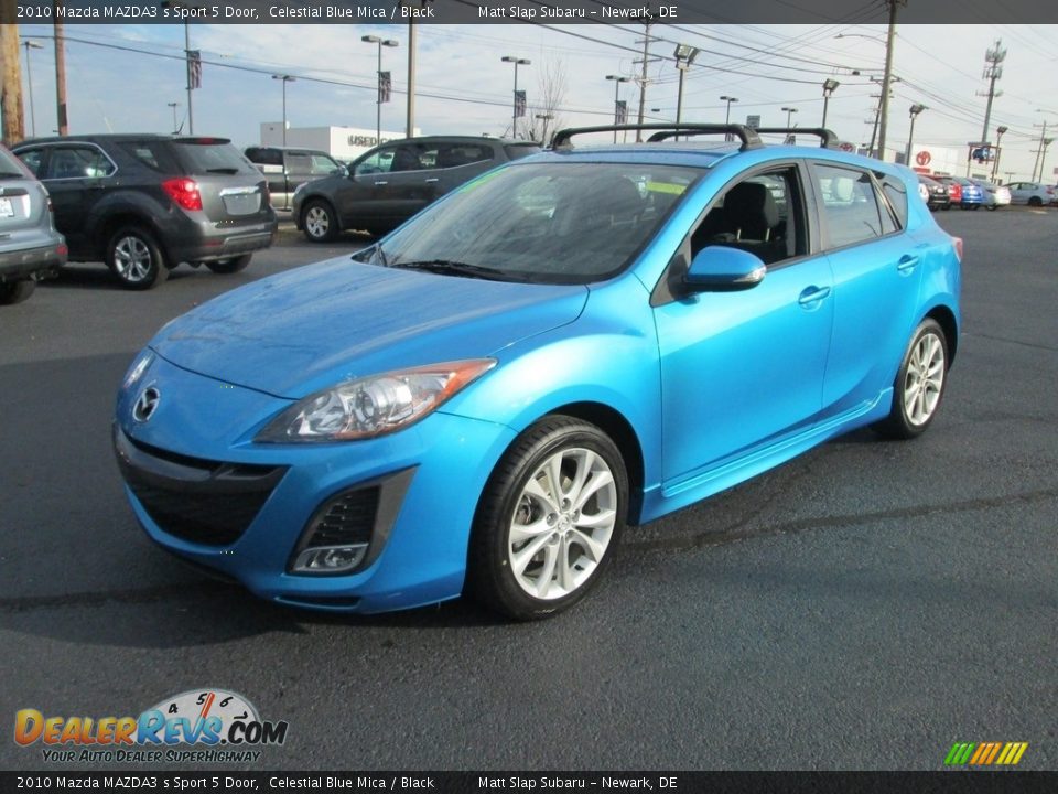 2010 Mazda MAZDA3 s Sport 5 Door Celestial Blue Mica / Black Photo #2