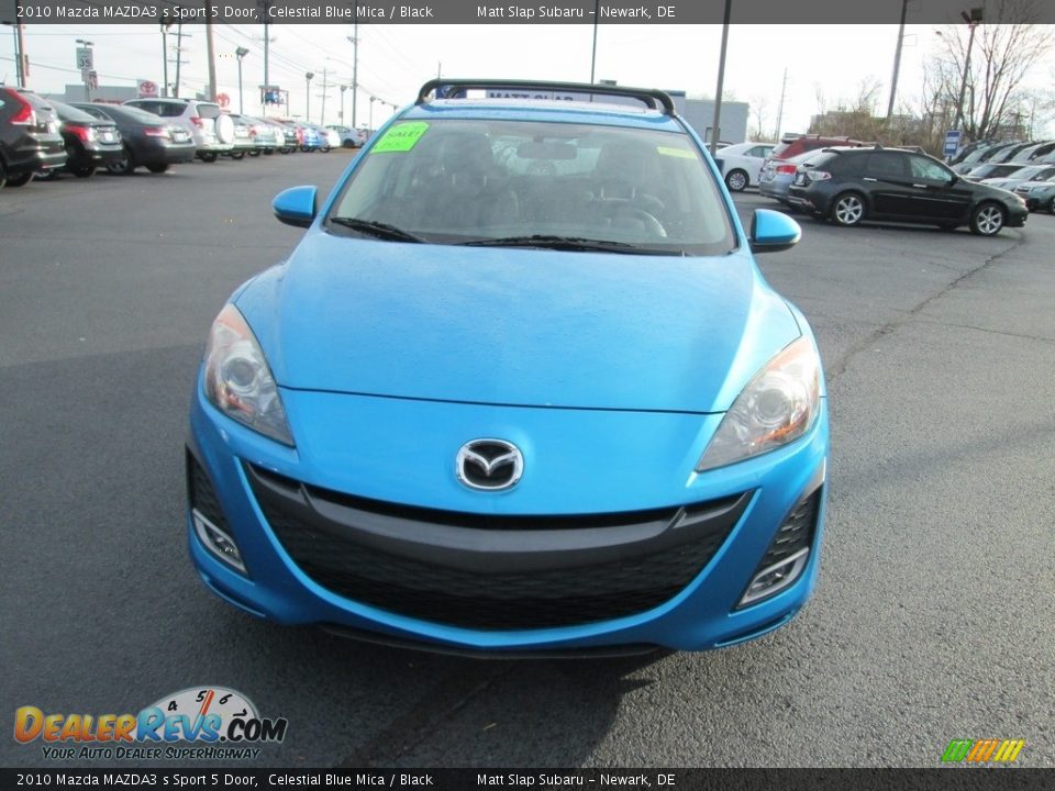 2010 Mazda MAZDA3 s Sport 5 Door Celestial Blue Mica / Black Photo #3