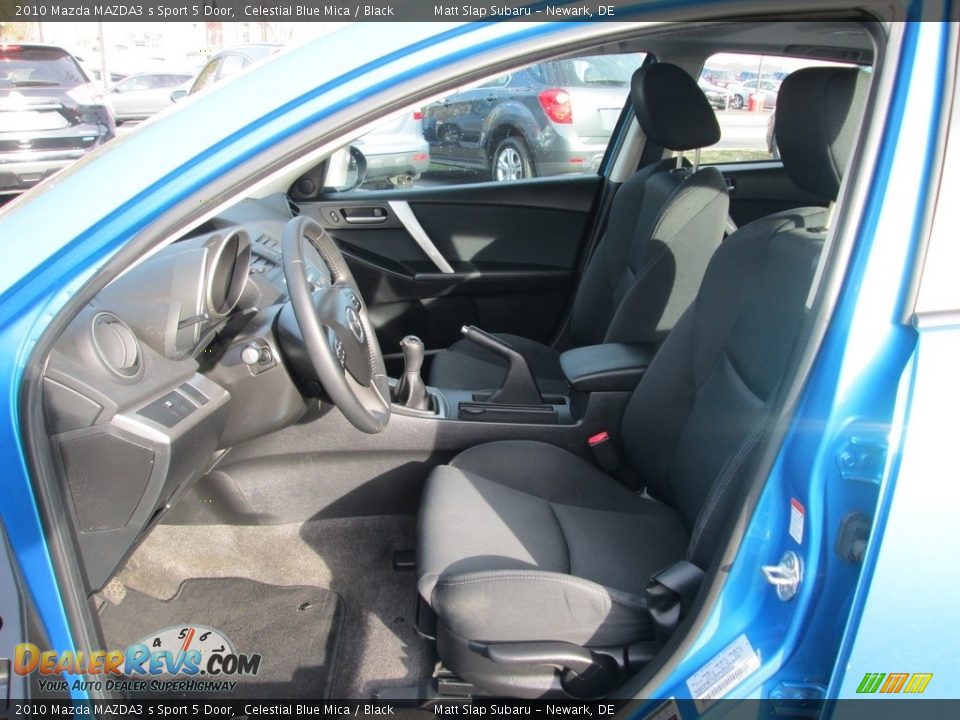 2010 Mazda MAZDA3 s Sport 5 Door Celestial Blue Mica / Black Photo #12