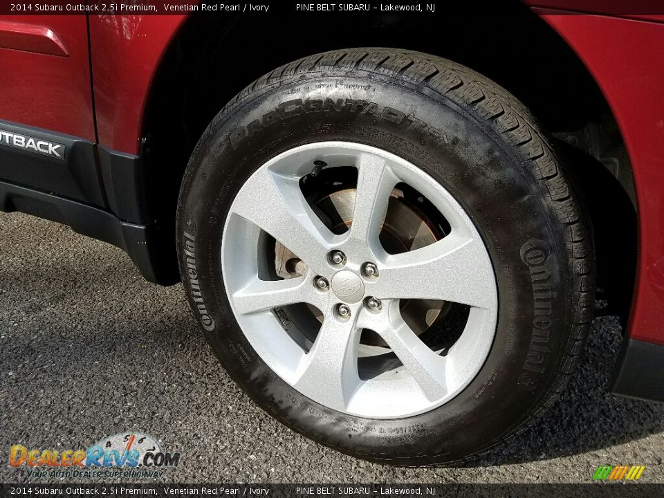 2014 Subaru Outback 2.5i Premium Venetian Red Pearl / Ivory Photo #4