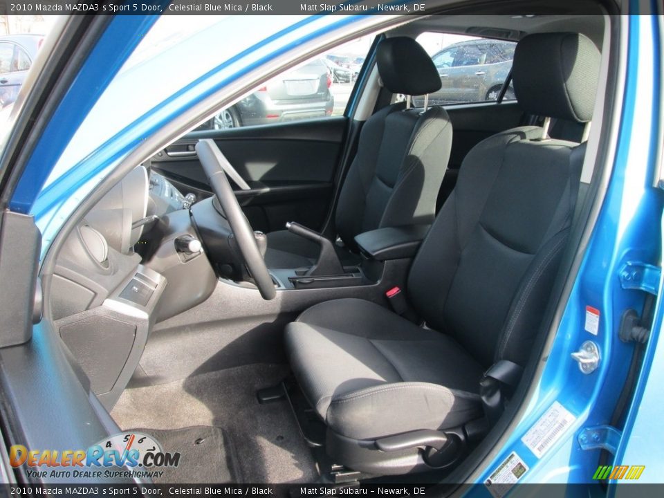 2010 Mazda MAZDA3 s Sport 5 Door Celestial Blue Mica / Black Photo #15