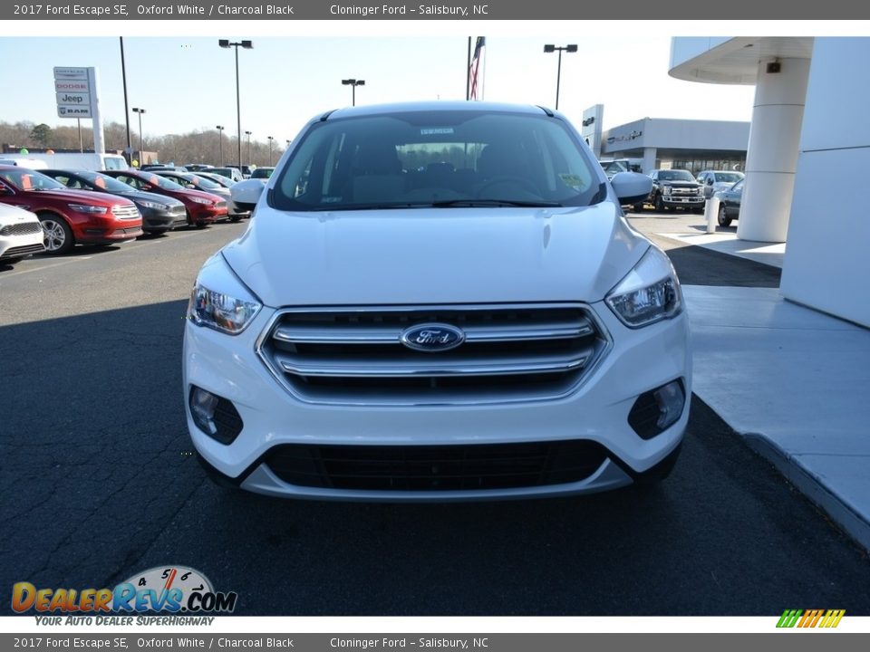 2017 Ford Escape SE Oxford White / Charcoal Black Photo #4