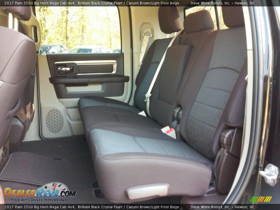 Rear Seat of 2017 Ram 3500 Big Horn Mega Cab 4x4 Photo #19