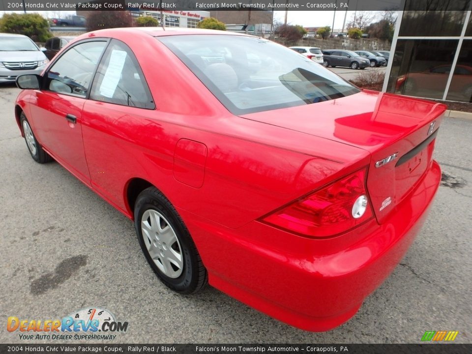 2004 Honda Civic Value Package Coupe Rally Red / Black Photo #3