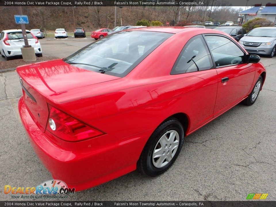 2004 Honda Civic Value Package Coupe Rally Red / Black Photo #5