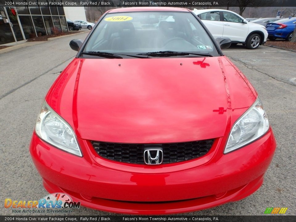 2004 Honda Civic Value Package Coupe Rally Red / Black Photo #8