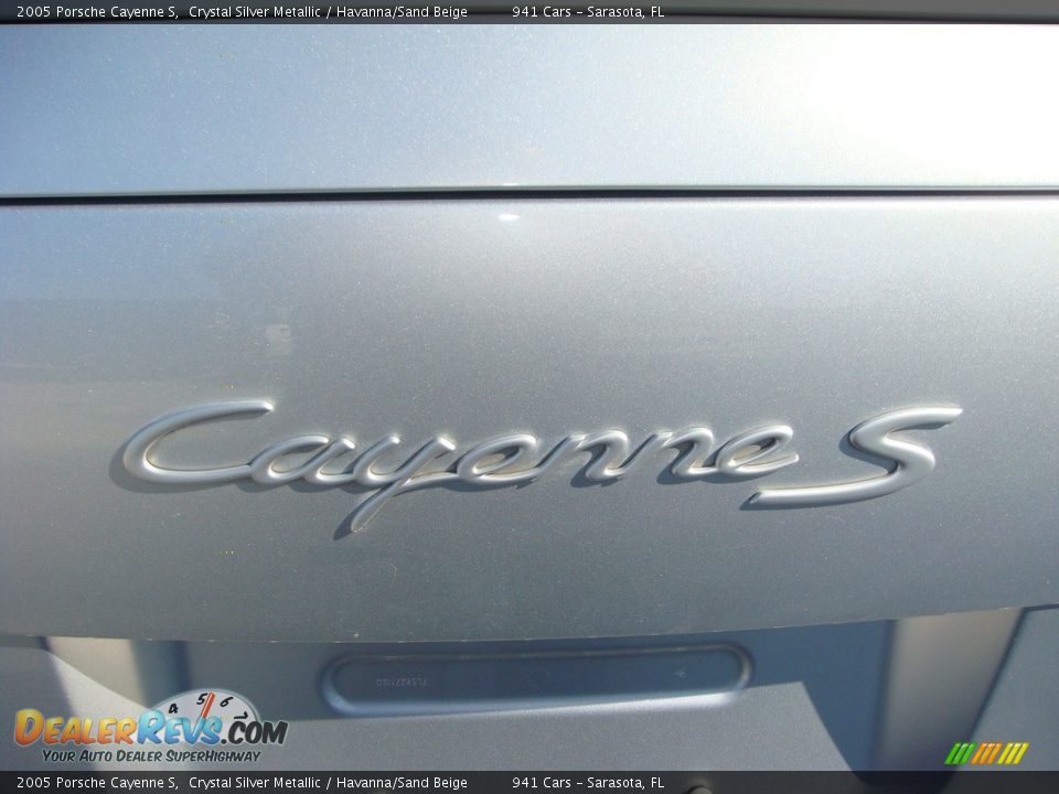 2005 Porsche Cayenne S Crystal Silver Metallic / Havanna/Sand Beige Photo #17