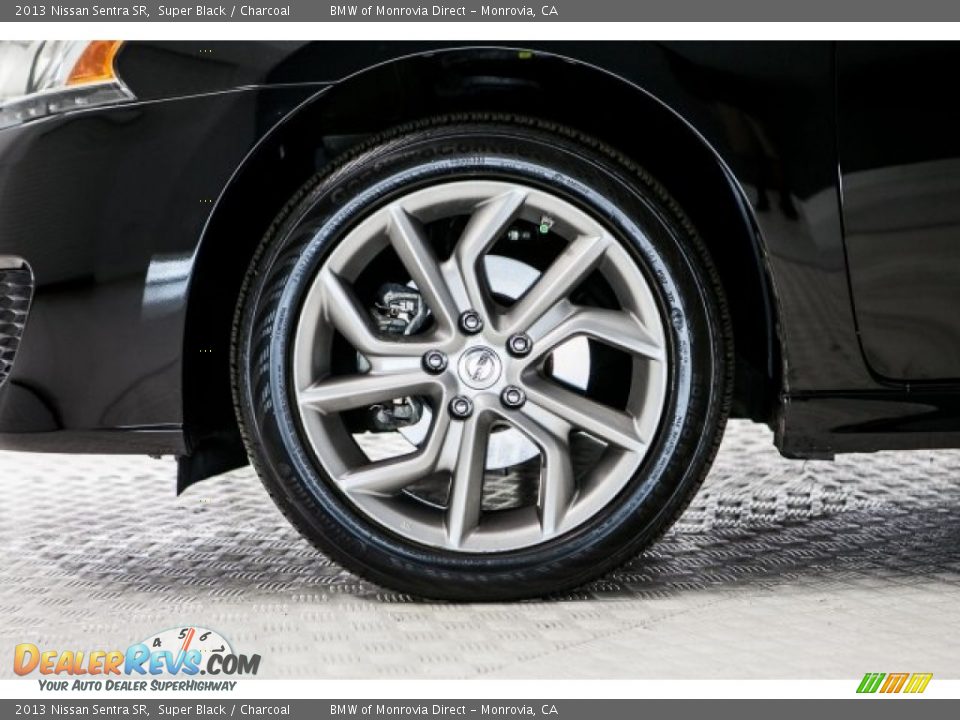 2013 Nissan Sentra SR Super Black / Charcoal Photo #8
