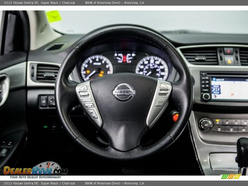 2013 Nissan Sentra SR Super Black / Charcoal Photo #16