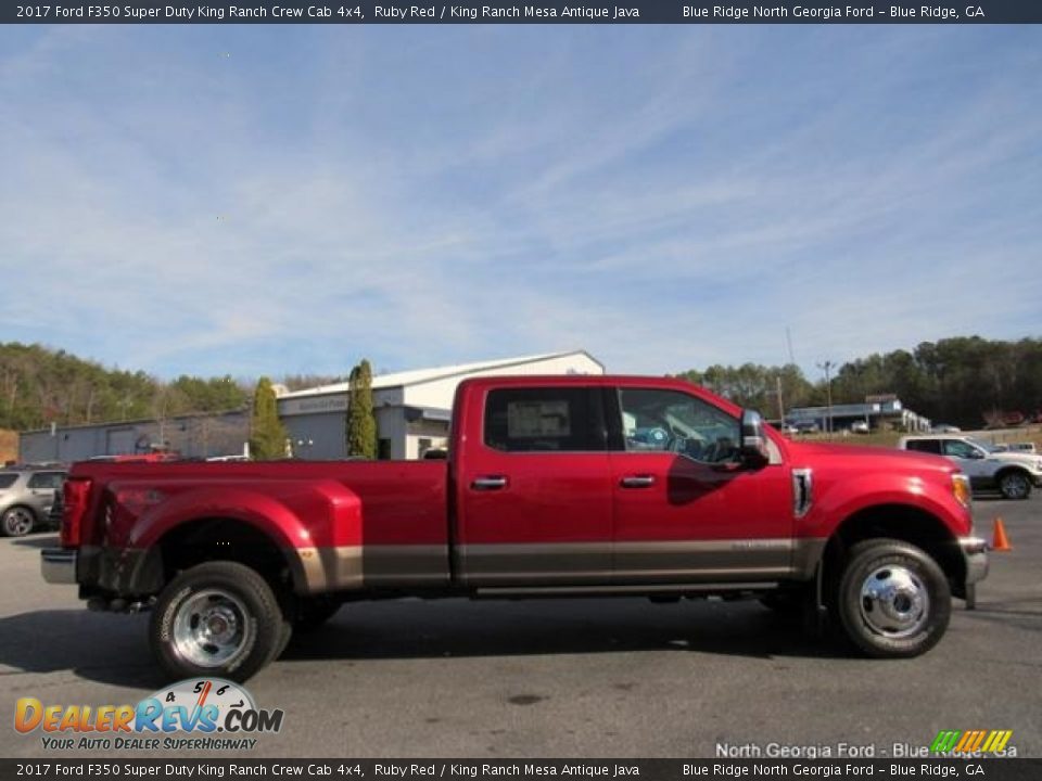 2017 Ford F350 Super Duty King Ranch Crew Cab 4x4 Ruby Red / King Ranch Mesa Antique Java Photo #6