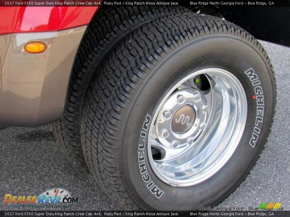 2017 Ford F350 Super Duty King Ranch Crew Cab 4x4 Ruby Red / King Ranch Mesa Antique Java Photo #9