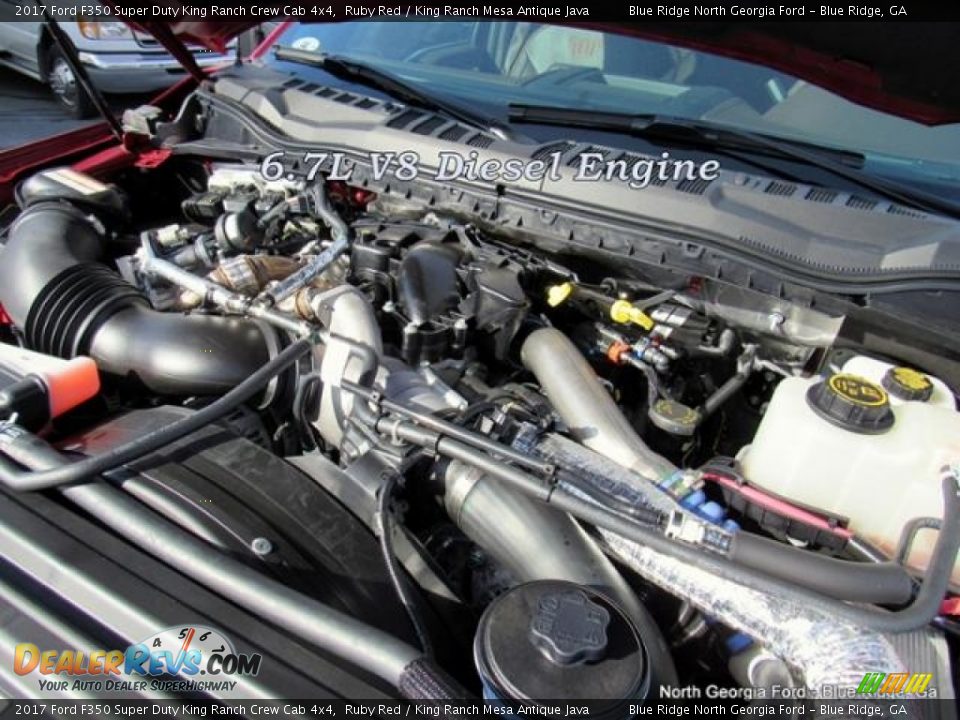 2017 Ford F350 Super Duty King Ranch Crew Cab 4x4 Ruby Red / King Ranch Mesa Antique Java Photo #10