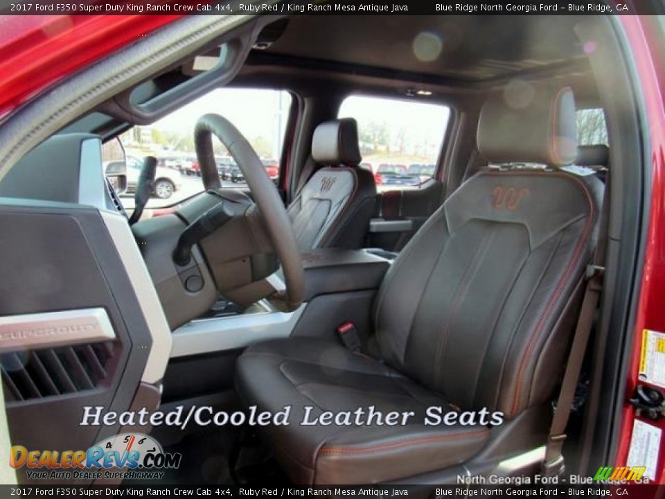2017 Ford F350 Super Duty King Ranch Crew Cab 4x4 Ruby Red / King Ranch Mesa Antique Java Photo #11