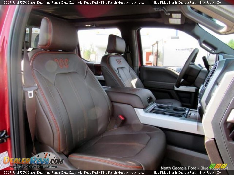 2017 Ford F350 Super Duty King Ranch Crew Cab 4x4 Ruby Red / King Ranch Mesa Antique Java Photo #12