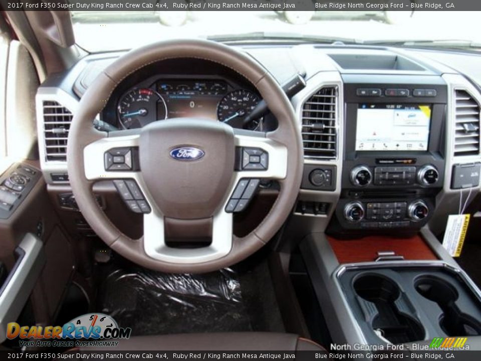 2017 Ford F350 Super Duty King Ranch Crew Cab 4x4 Ruby Red / King Ranch Mesa Antique Java Photo #16