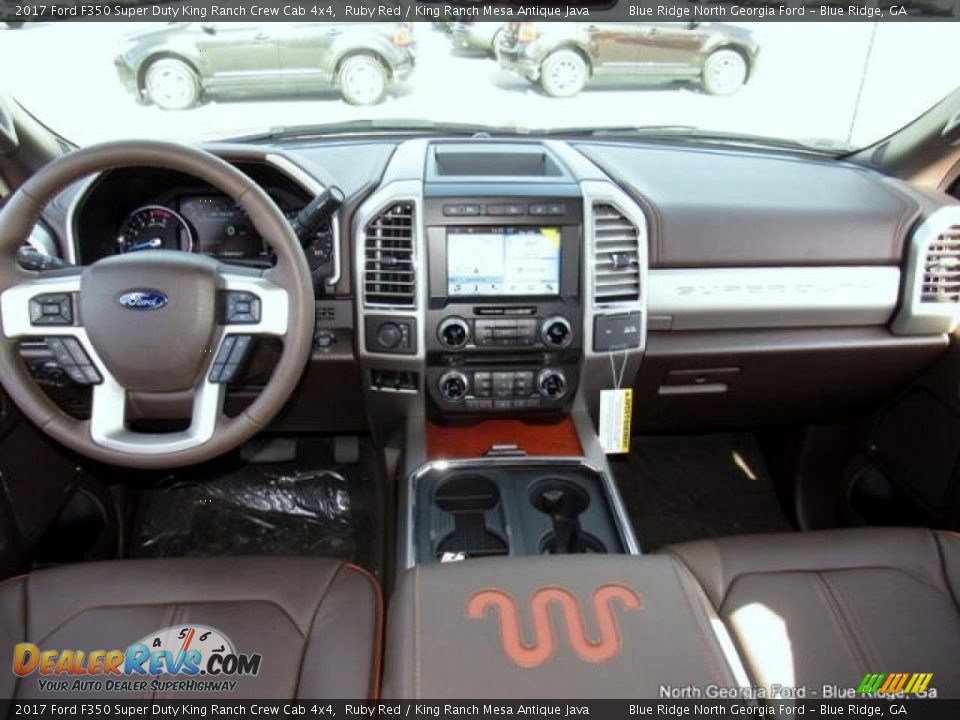 2017 Ford F350 Super Duty King Ranch Crew Cab 4x4 Ruby Red / King Ranch Mesa Antique Java Photo #17