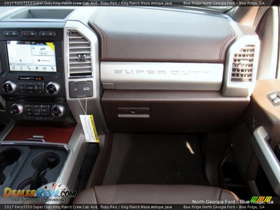 2017 Ford F350 Super Duty King Ranch Crew Cab 4x4 Ruby Red / King Ranch Mesa Antique Java Photo #18