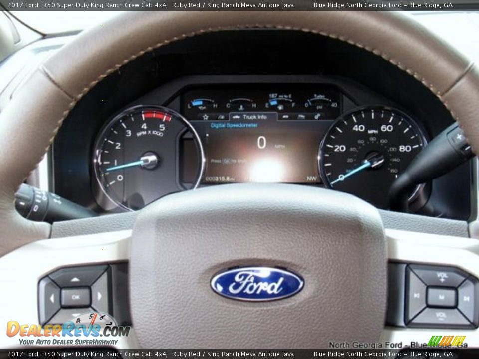 2017 Ford F350 Super Duty King Ranch Crew Cab 4x4 Ruby Red / King Ranch Mesa Antique Java Photo #19
