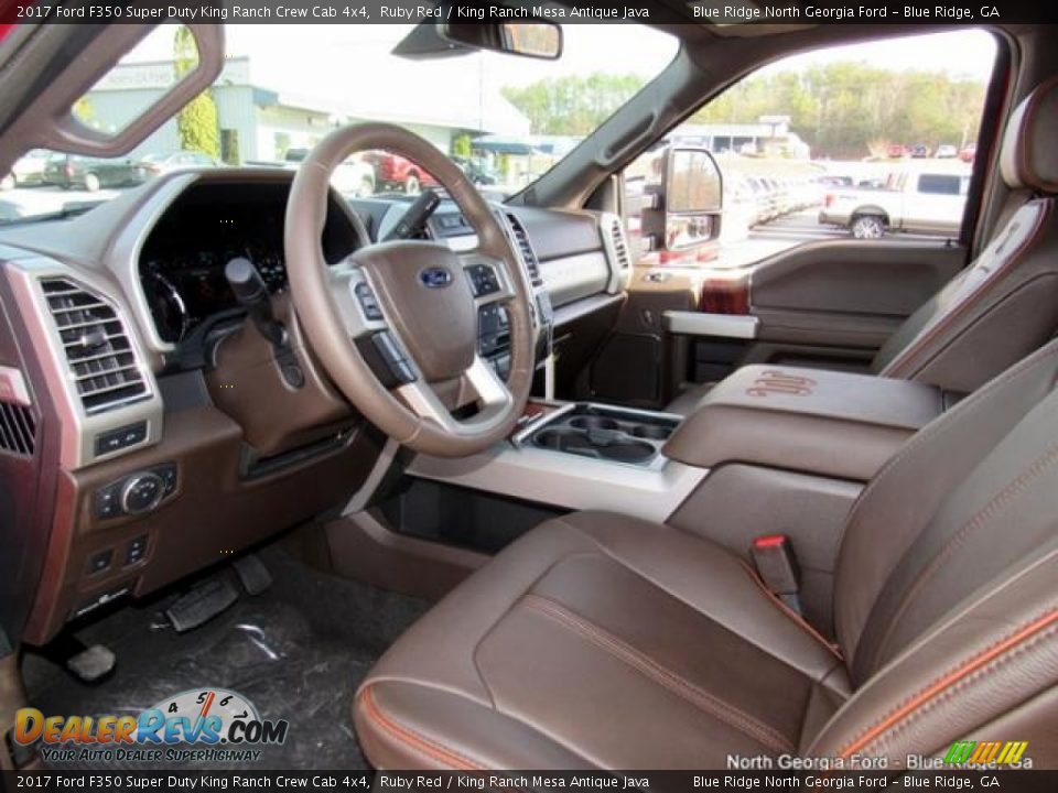 2017 Ford F350 Super Duty King Ranch Crew Cab 4x4 Ruby Red / King Ranch Mesa Antique Java Photo #32