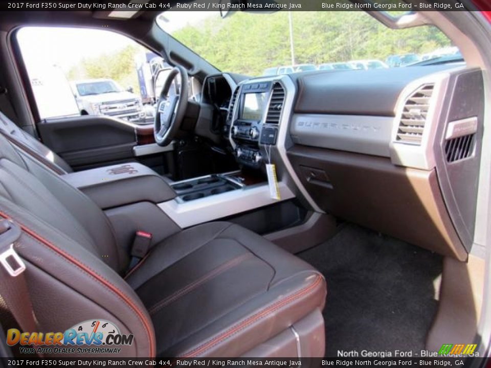 2017 Ford F350 Super Duty King Ranch Crew Cab 4x4 Ruby Red / King Ranch Mesa Antique Java Photo #33