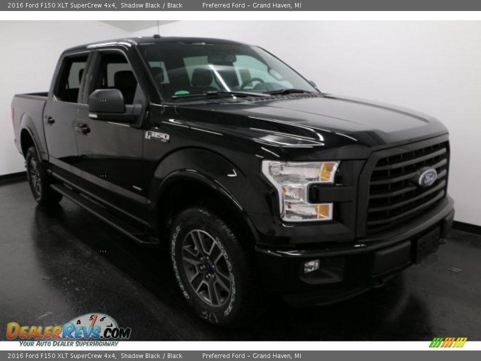 2016 Ford F150 XLT SuperCrew 4x4 Shadow Black / Black Photo #7