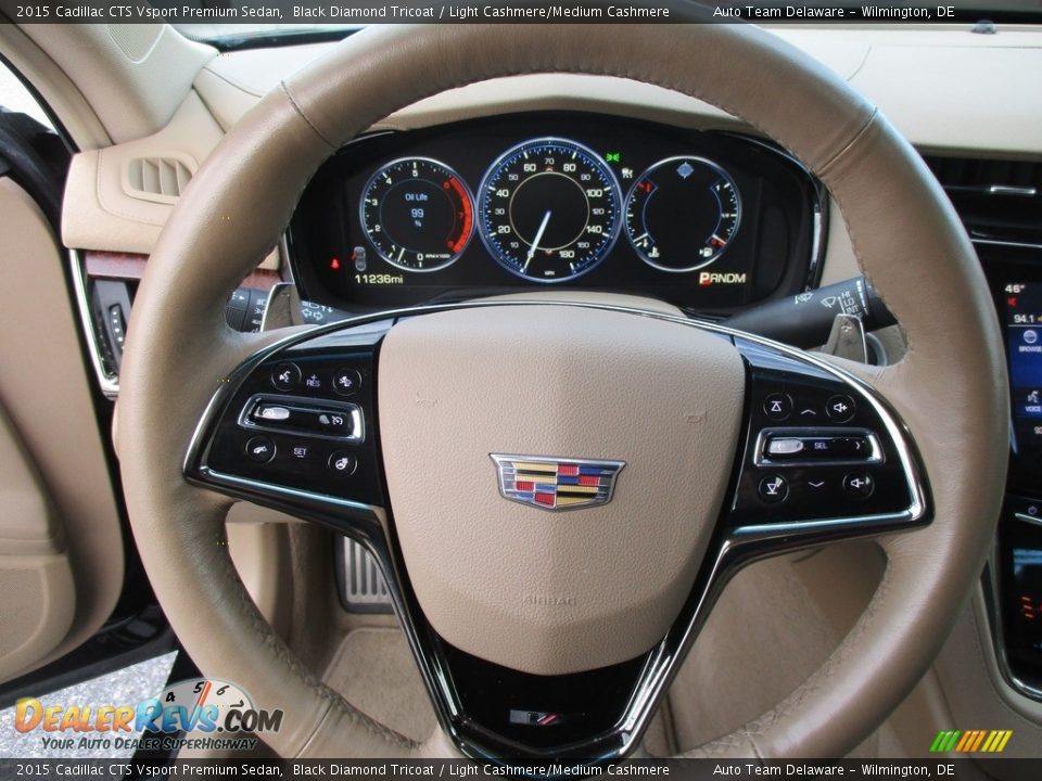 2015 Cadillac CTS Vsport Premium Sedan Steering Wheel Photo #12