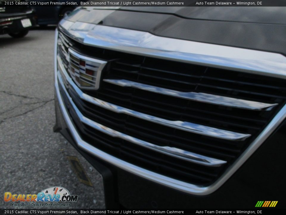 2015 Cadillac CTS Vsport Premium Sedan Black Diamond Tricoat / Light Cashmere/Medium Cashmere Photo #29
