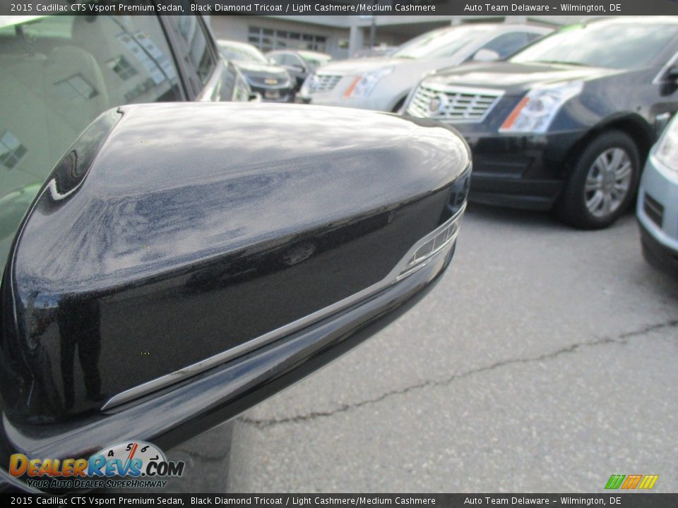 2015 Cadillac CTS Vsport Premium Sedan Black Diamond Tricoat / Light Cashmere/Medium Cashmere Photo #30