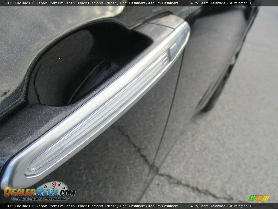 2015 Cadillac CTS Vsport Premium Sedan Black Diamond Tricoat / Light Cashmere/Medium Cashmere Photo #32