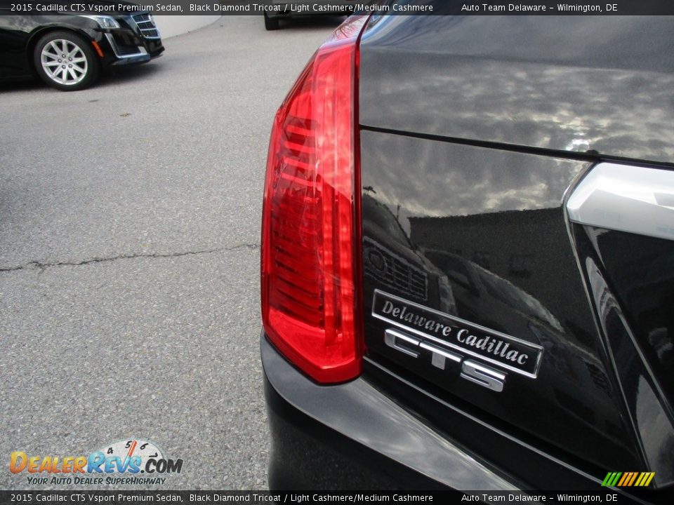 2015 Cadillac CTS Vsport Premium Sedan Black Diamond Tricoat / Light Cashmere/Medium Cashmere Photo #33