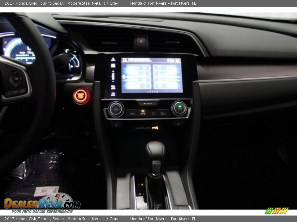 2017 Honda Civic Touring Sedan Modern Steel Metallic / Gray Photo #15