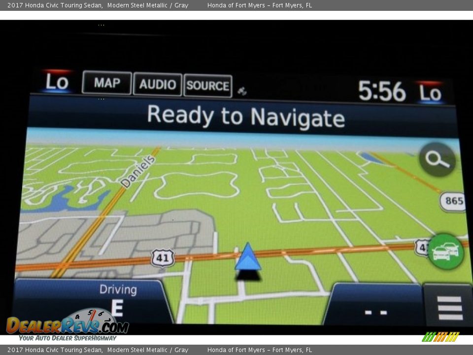 2017 Honda Civic Touring Sedan Modern Steel Metallic / Gray Photo #18