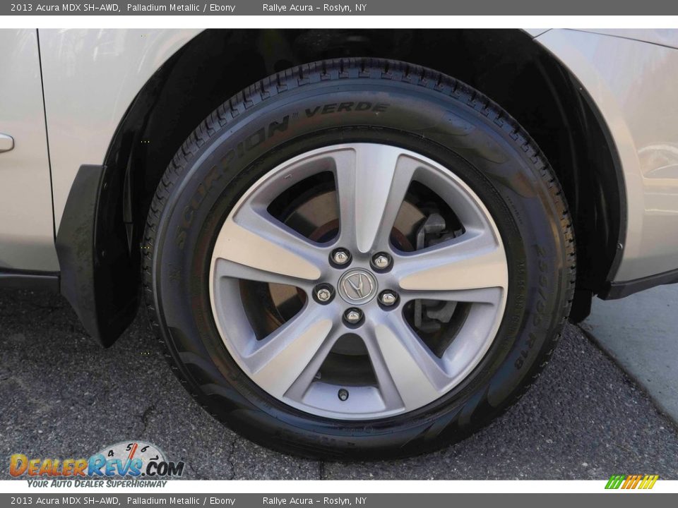 2013 Acura MDX SH-AWD Palladium Metallic / Ebony Photo #7