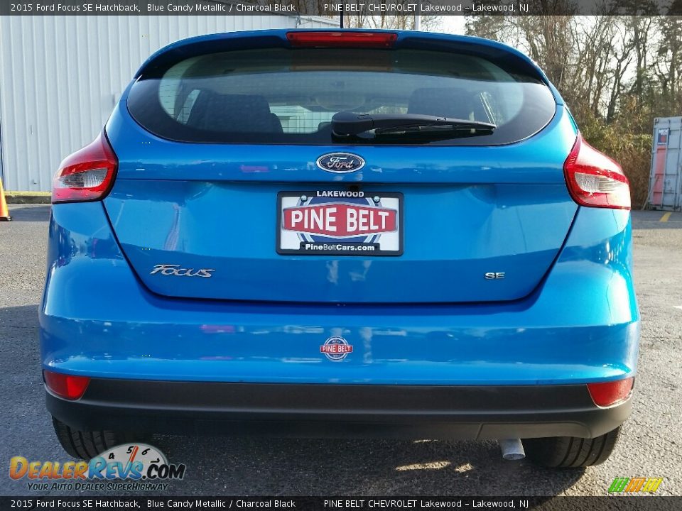 2015 Ford Focus SE Hatchback Blue Candy Metallic / Charcoal Black Photo #6