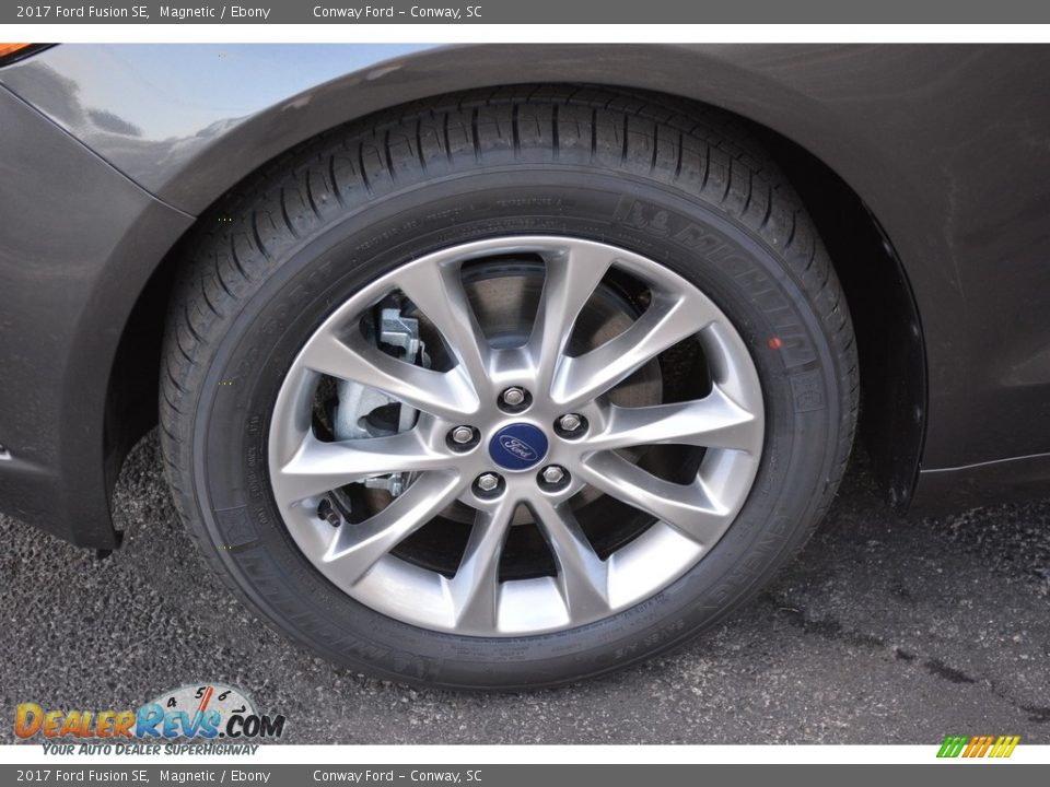2017 Ford Fusion SE Magnetic / Ebony Photo #10