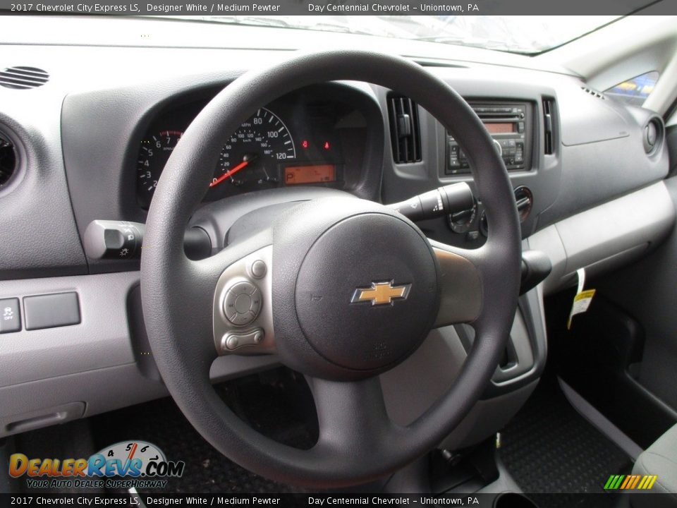 2017 Chevrolet City Express LS Designer White / Medium Pewter Photo #15