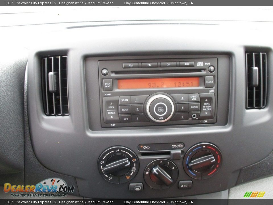 2017 Chevrolet City Express LS Designer White / Medium Pewter Photo #17