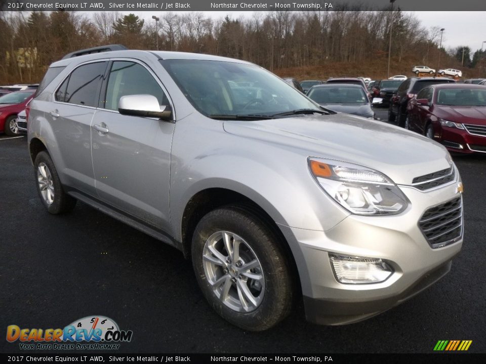 2017 Chevrolet Equinox LT AWD Silver Ice Metallic / Jet Black Photo #3