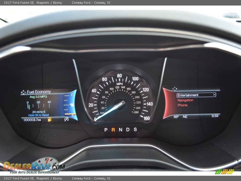 2017 Ford Fusion SE Magnetic / Ebony Photo #24