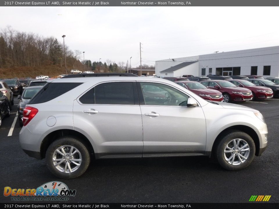 2017 Chevrolet Equinox LT AWD Silver Ice Metallic / Jet Black Photo #4