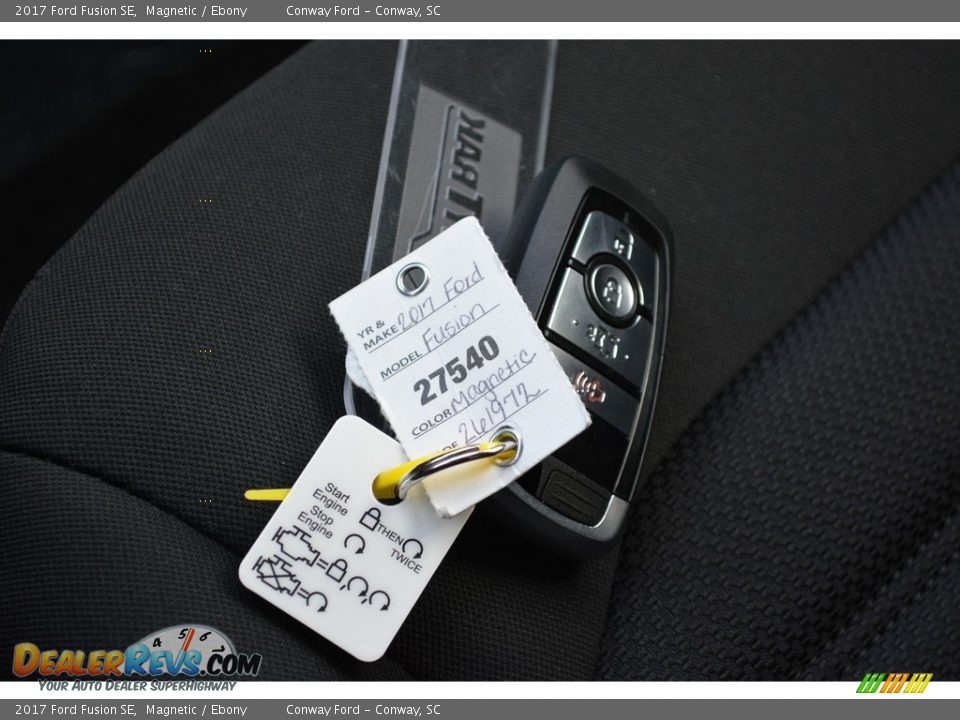 2017 Ford Fusion SE Magnetic / Ebony Photo #25