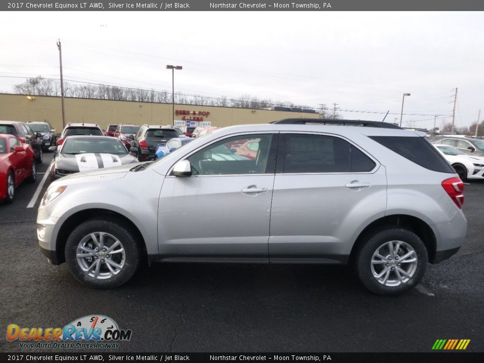 2017 Chevrolet Equinox LT AWD Silver Ice Metallic / Jet Black Photo #9
