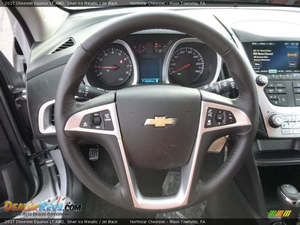 2017 Chevrolet Equinox LT AWD Silver Ice Metallic / Jet Black Photo #17