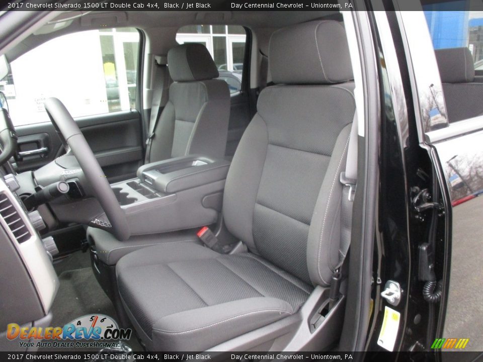 2017 Chevrolet Silverado 1500 LT Double Cab 4x4 Black / Jet Black Photo #12