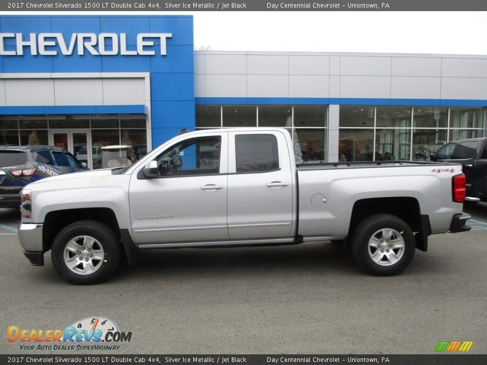 2017 Chevrolet Silverado 1500 LT Double Cab 4x4 Silver Ice Metallic / Jet Black Photo #2
