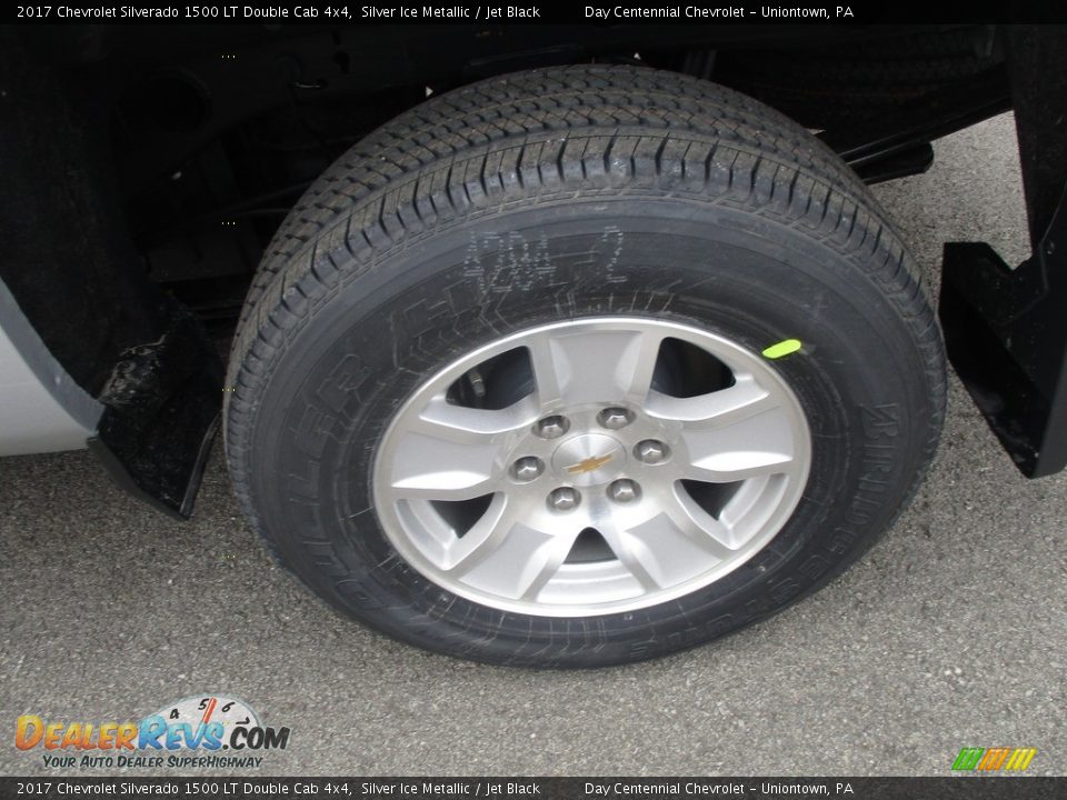 2017 Chevrolet Silverado 1500 LT Double Cab 4x4 Silver Ice Metallic / Jet Black Photo #3