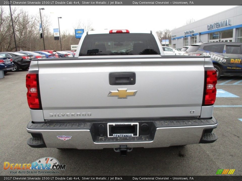 2017 Chevrolet Silverado 1500 LT Double Cab 4x4 Silver Ice Metallic / Jet Black Photo #5