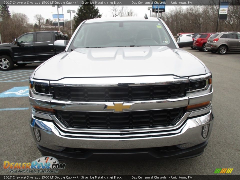 2017 Chevrolet Silverado 1500 LT Double Cab 4x4 Silver Ice Metallic / Jet Black Photo #9
