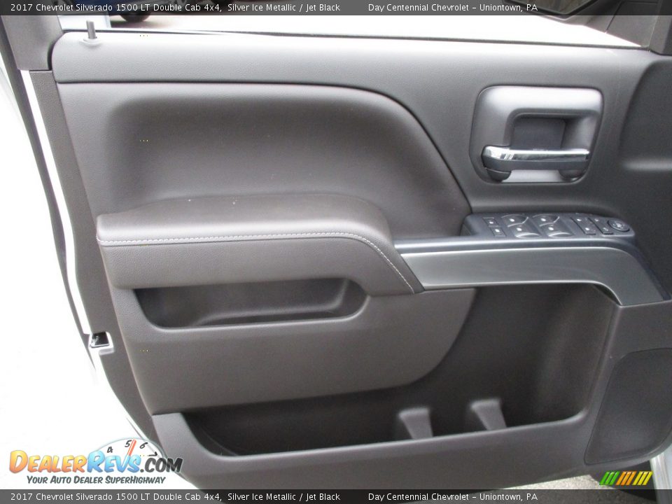 2017 Chevrolet Silverado 1500 LT Double Cab 4x4 Silver Ice Metallic / Jet Black Photo #11